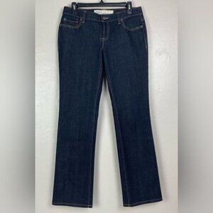 Loft Slim Bootcut Stretch Jeans 30x32 Women's size 4 dark stretch Ann Taylor